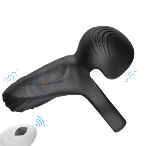 1 (10) Dual-Stimulation Wearable Vibrating Ring with Remote Control